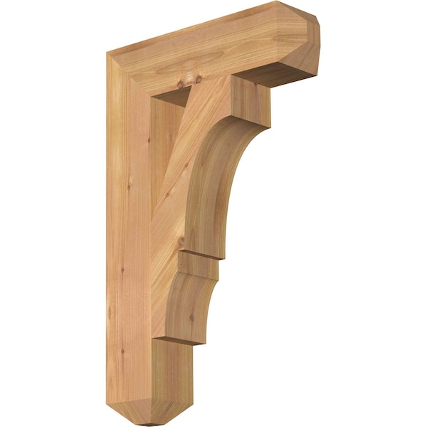 Ekena Millwork Balboa Craftsman Smooth Bracket, Western Red Cedar, 3 1/2"W x 14"D x 22"H BKT04X14X22BOA04SWR - main